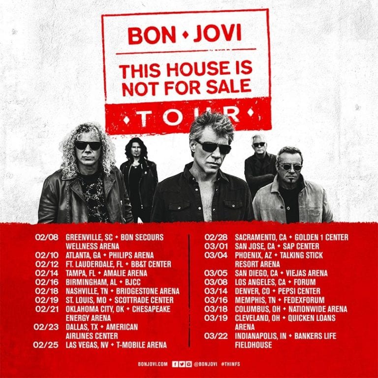 BON JOVI: THIS HOUSE IS NOT FOR SALE TOUR 2017